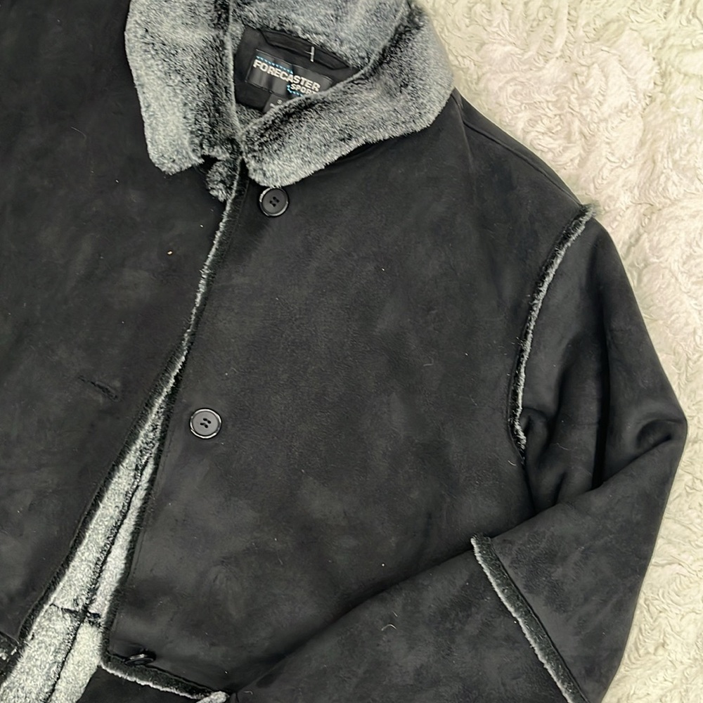 Vintage Full Length Shearling Patchwork Jacket - image 3